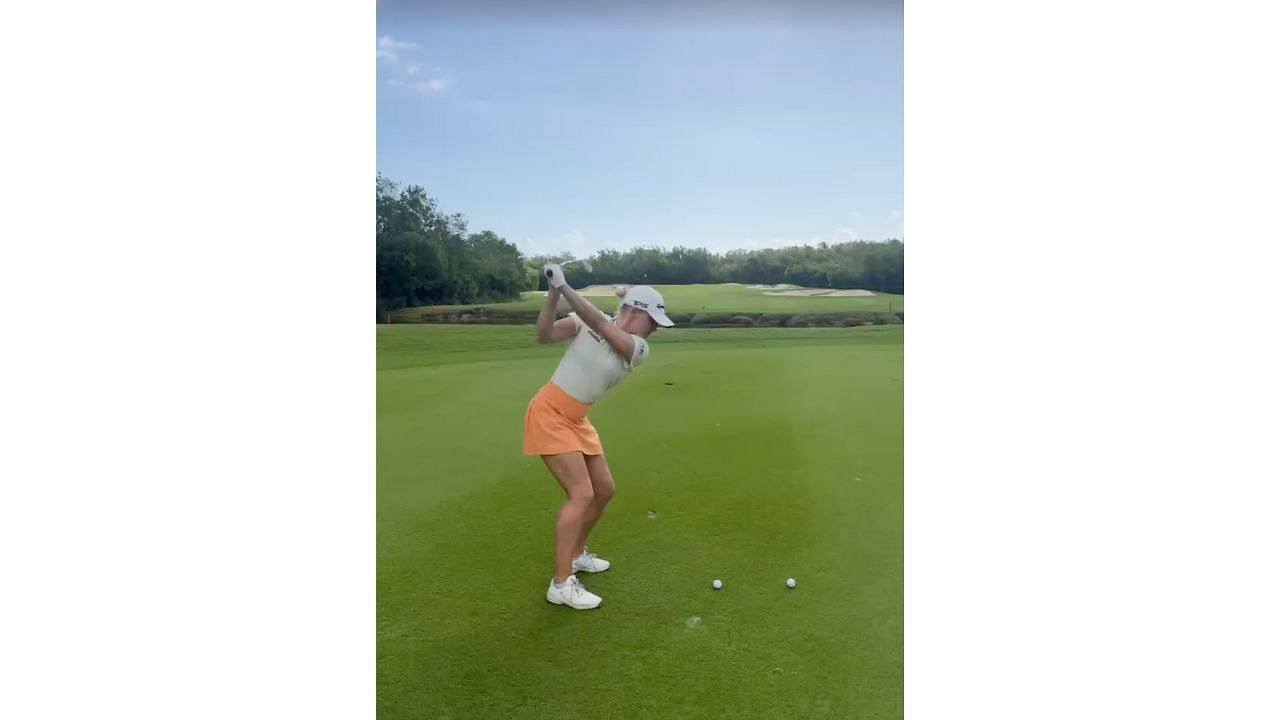 Charley Hull got in some swing practice in Mexico (Instagram/charley.hull)